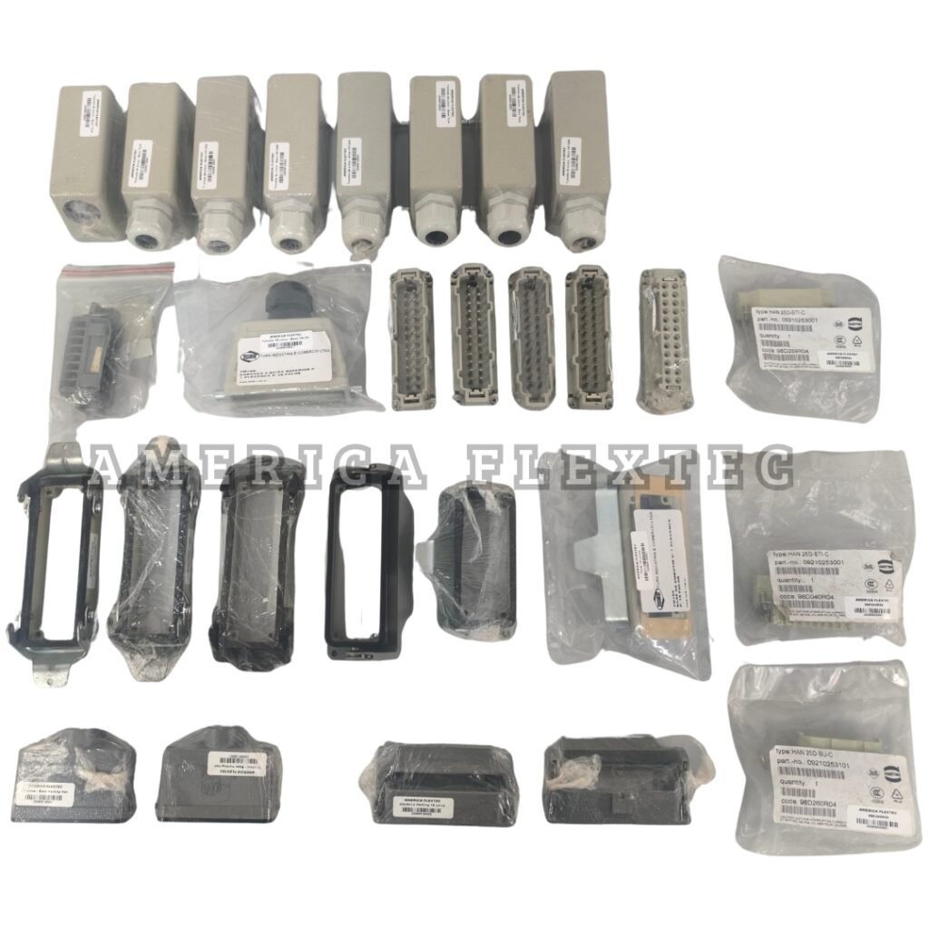Kit com Tomadas Industriais e Componentes - 24 Pinos
