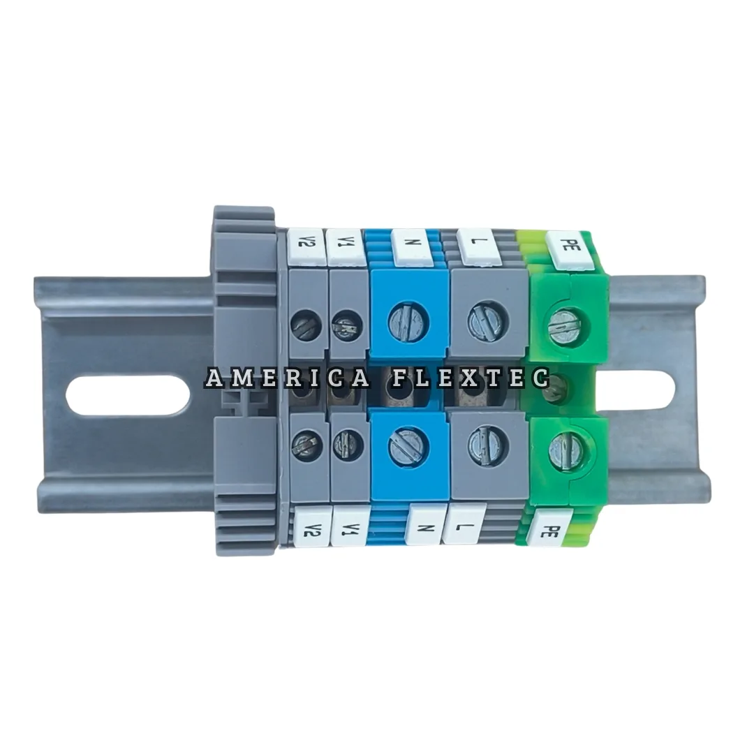 Kit Bornes Trilho DIN – PE / L / N / V1 / V2